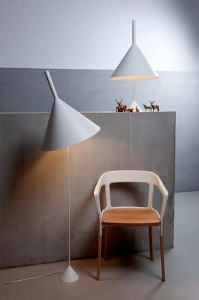 pendant lights that look like upside down funnels