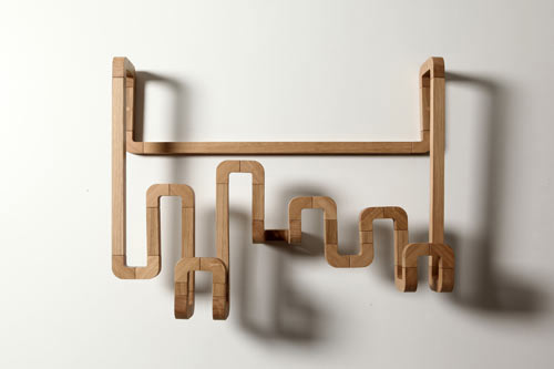 coat rack made of wood