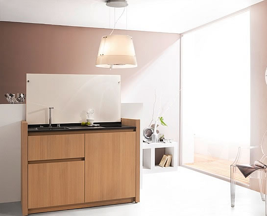 Small Kitchen Design, Space Saving Modern Kitchen Cabinet from Kitchoo