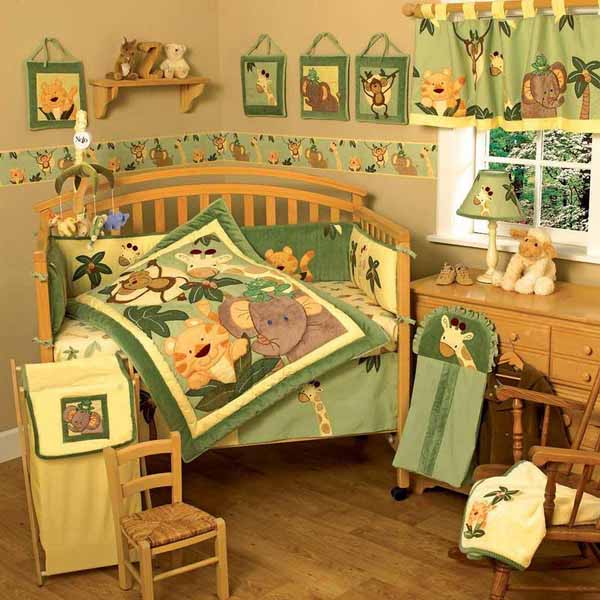 baby room decor and themed bedding