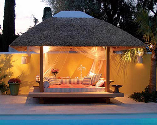 Thatched Roofing for Gazebos and Sheds, Gorgeous Backyard 