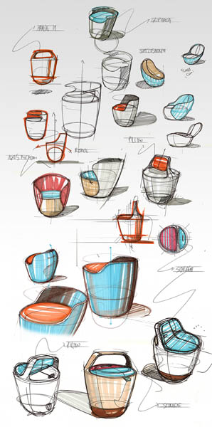 modern furniture design sketches