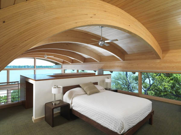 Organic Design Ideas Guest House Design With Curved Wood