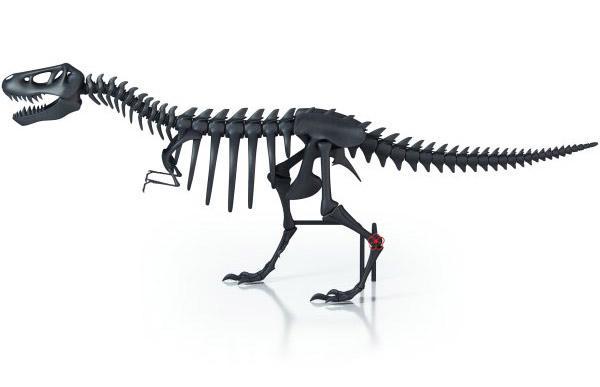 dinosaur shaped radiator in black color