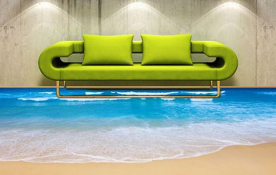 beach design for floor decor