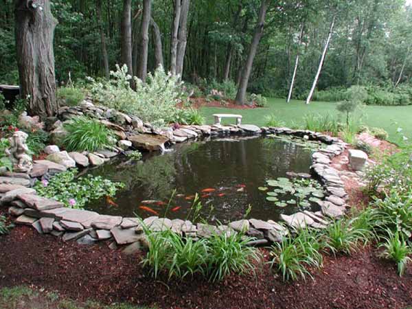 21 Garden Design Ideas, Small Ponds Turning Your Backyard ...