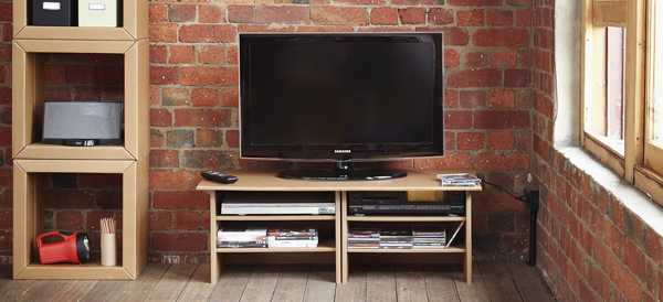 tv stand with shelves