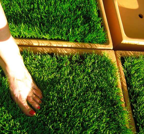 ceramic floor tiles with grass