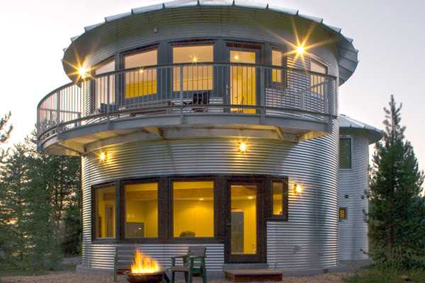 grain silo converted into contemporary home