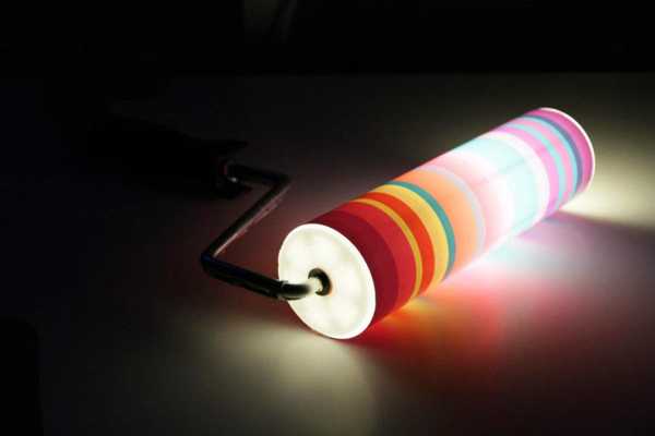 colorful wall lights