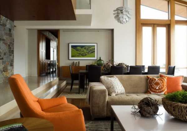 Bold Orange Color Accents, 25 Bright and Modern Interior Design Ideas