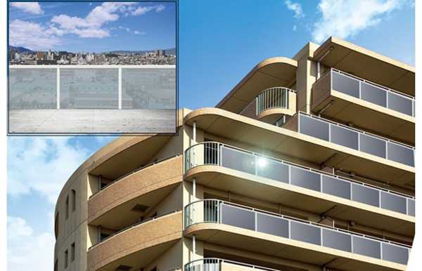 see through solar panels for apartment balconies