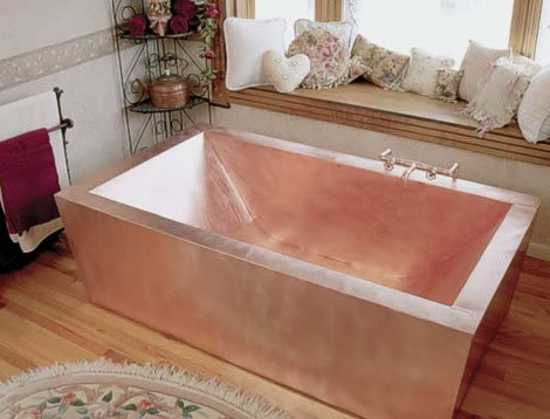 bathroom tub for modern interior design in vintage style