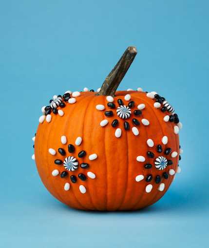 pumpkin decorated with beads