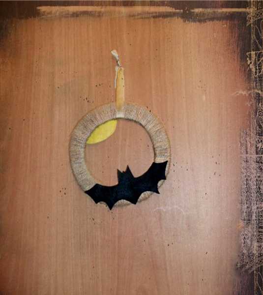 door wreaths with bats