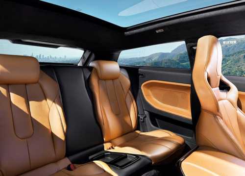 back seats, sunroof in modern car interior design