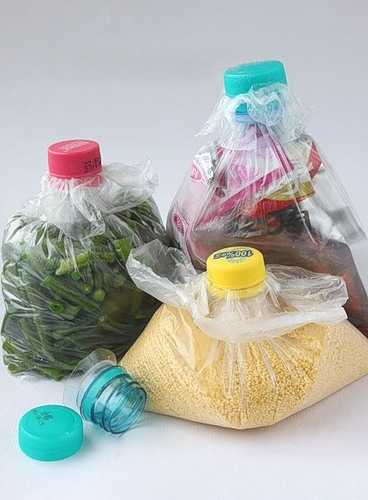 recycled bags made from plastic bottles