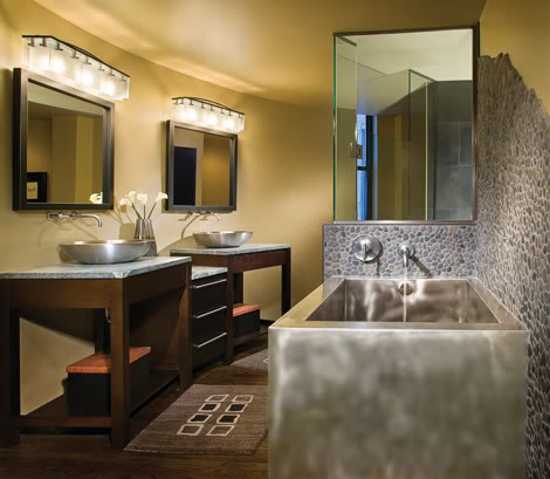 metal bathroom tub design