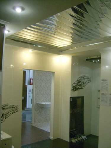 Metal Ceiling Designs For Modern Bathroom And Kitchen Interiors