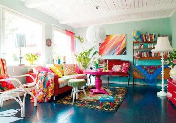 colorful living room design