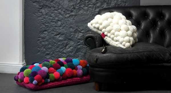 home decor accessories made with pompons