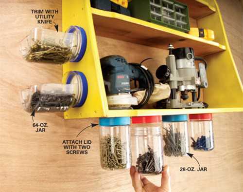 recycling plastic jars for storage bins