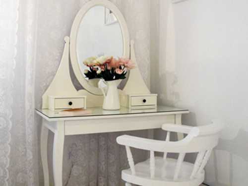 white painted furniture in vintage style