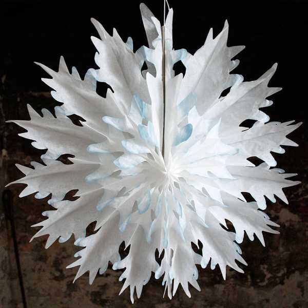 How to make a paper snowflake Christmas ornament