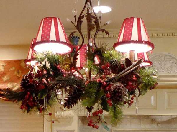 15 Christmas Decorating Ideas For Pendant Lights And Chandeliers