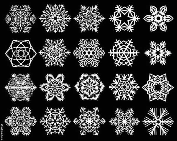 various paper snowflakes designs