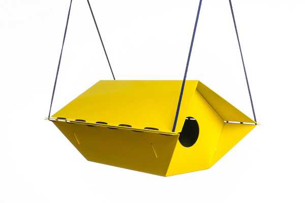 yellow birdhouse design