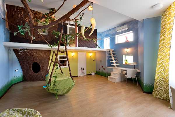 Modern House Design Featuring Amazing Kids Playroom Mini