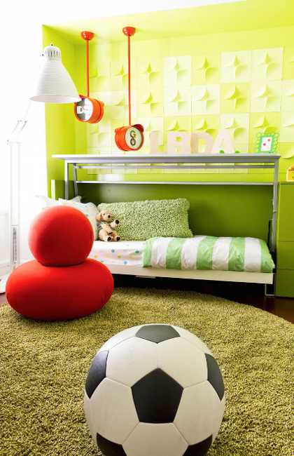 green color for kids room decorating