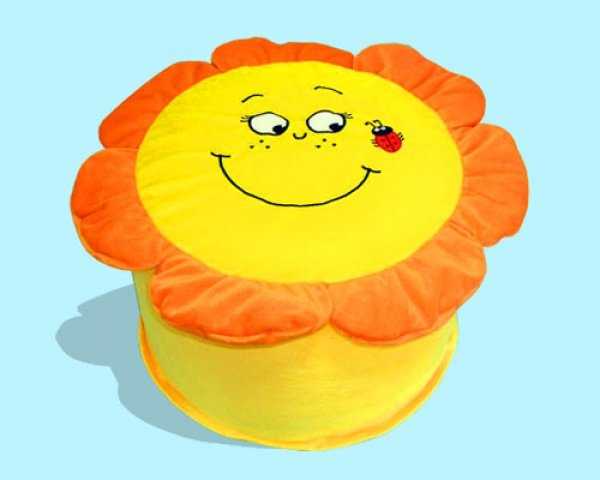 colorful pouf, kids decor accessories