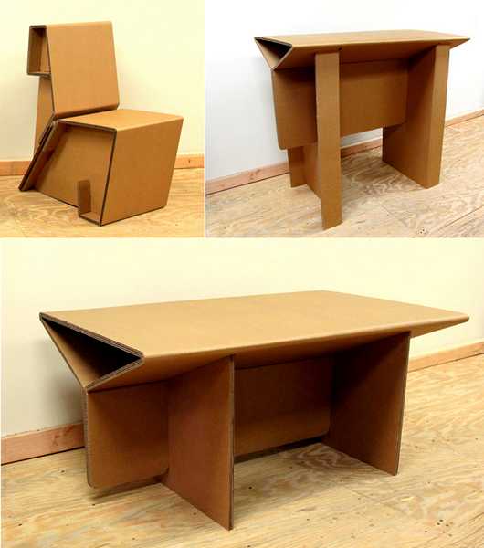 Recycling Cardboard for Contemporary Furniture, Design 