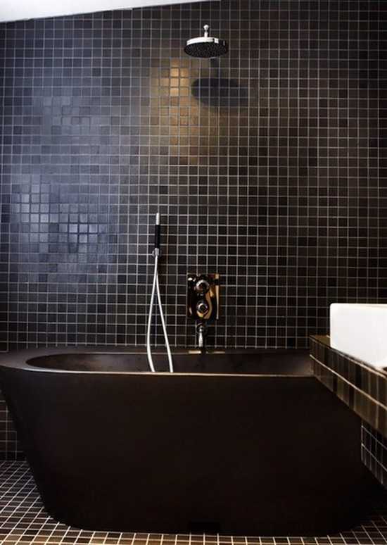 Black Bathroom Fixtures And Decor Keeping Modern Bathroom Design