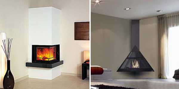 Corner Fireplaces Offering Unique Decorative Accents for ...