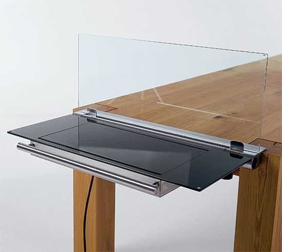 glass protected dining table