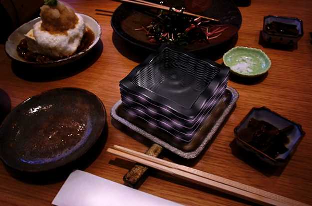 japanese modern tableware with led lights