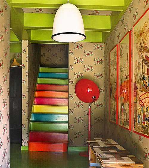 colorful staircase design