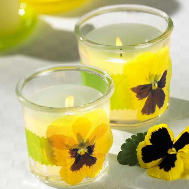 Centerpieces Ideas 2pcs Candle Rings Artificial Flower Wreath