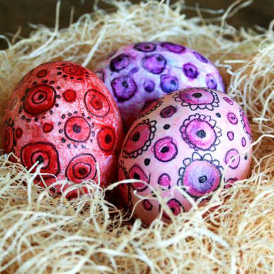 watercolor easter eggs