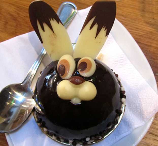 chocolate bunny desert for easter