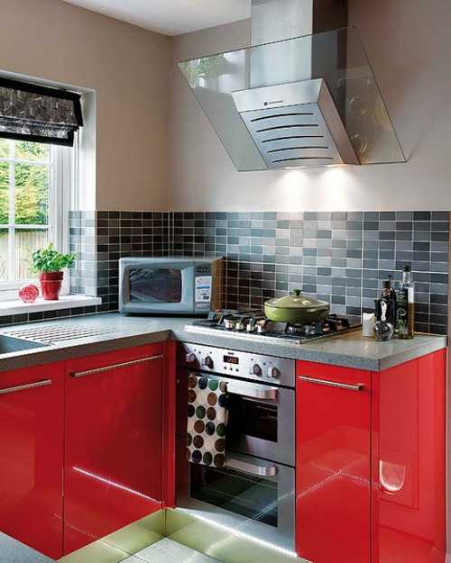 Modern Kitchen Design in Revolutionizing Bold Red Color