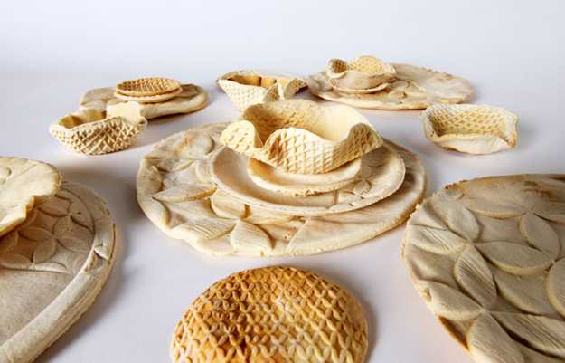 baked edible tableware