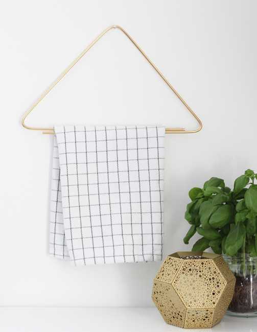 Diy kitchen hotsell towel rack