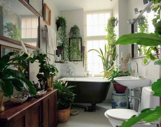 30 Green Ideas For Modern Bathroom Decorating With Plants