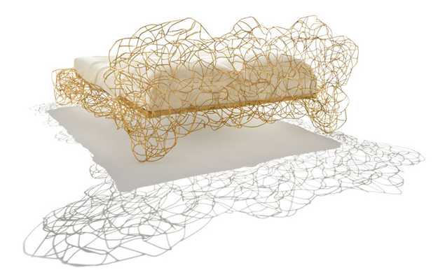 unique bedroom furniture design with metal wire