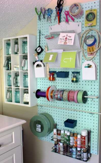 12 Ways to Utilize Pegboards for Home Organizers and Functional Wall ...