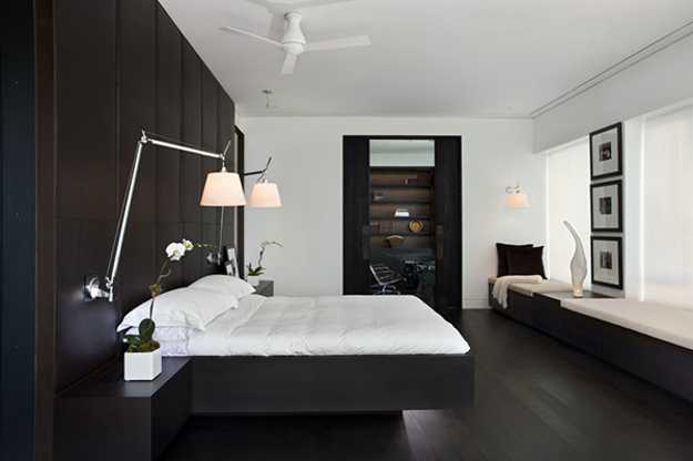 Contemporary Black And White Rooms In Elegant Penthouse With